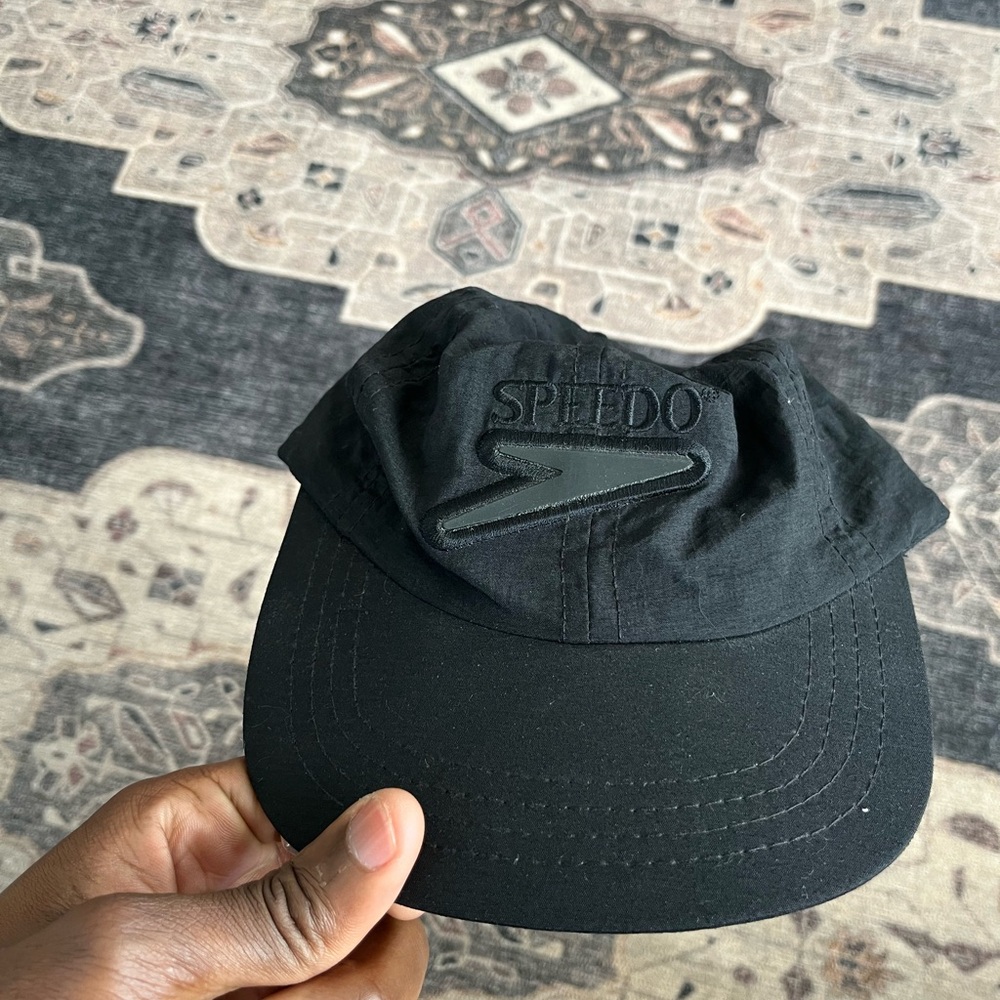 Vintage Speedo Black Cap